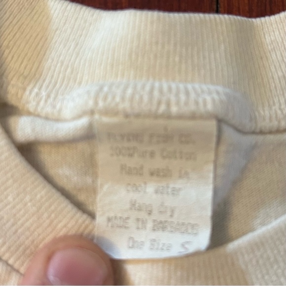 Vintage Pineapple Beach Club Barbados Double Sided Cropped Graphic T-shirt XS - Picture 5 of 6